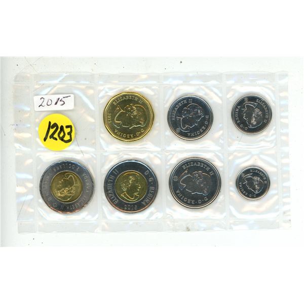 2015 Canadian Proof Like Uncirculated Coin Set.