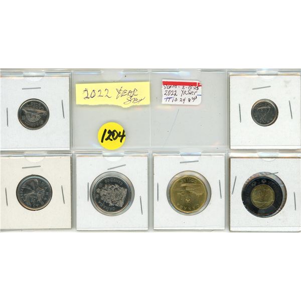 2022 Canadian Proof Like Uncirculated Coin Set.