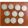 Image 2 : Lot of 10 Canadian Silver dimes from 1920 - 1936.