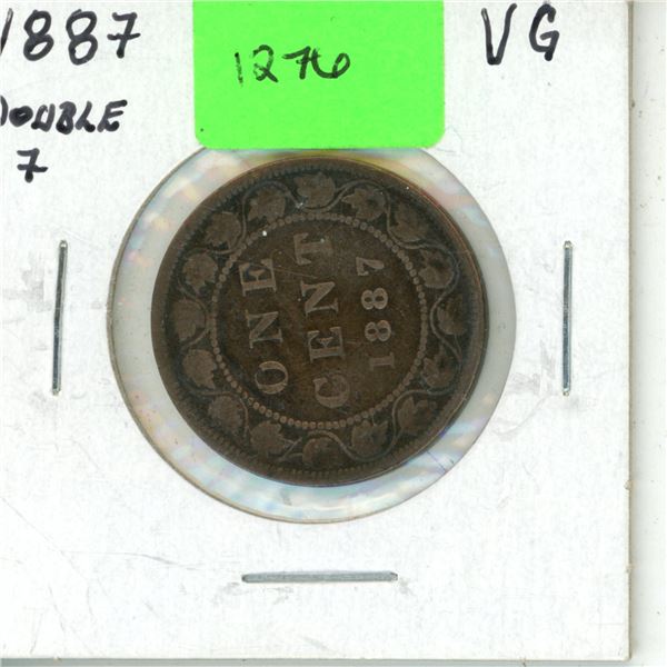 1887 Canadian One Cent