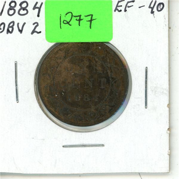 1884 Canadian One Cent