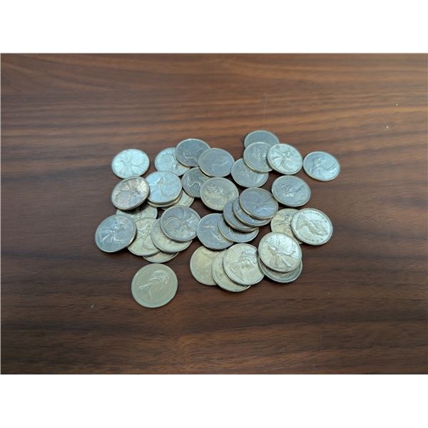 Lot of Misc. Canadian Quarters (1981, 1984, and etc.)