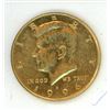 Image 1 : (CANNOT CONFIRM) 18 Karat Gold Plated JFK Half Dollar Coin W/ Capsule