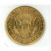Image 2 : (CANNOT CONFIRM) 18 Karat Gold Plated JFK Half Dollar Coin W/ Capsule
