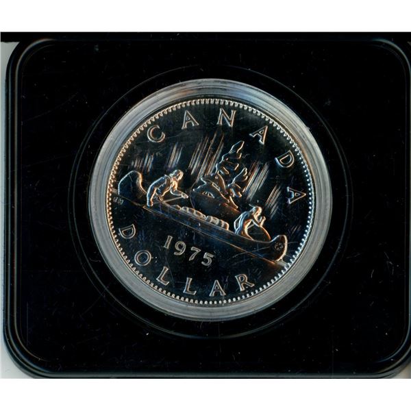1975 Specimen Voyageur Nickel Dollar Housed in Original Royal Canadian Mint Case