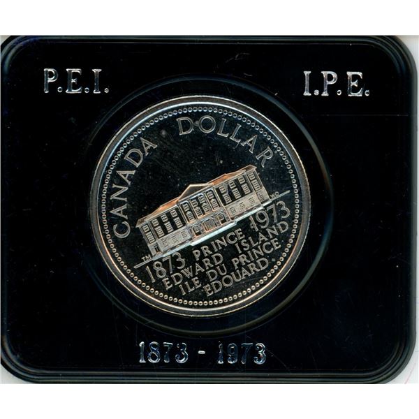 1973 Specimen Nickel Dollar Commemorates the 100th Anniversary of PEI Joining Canada. Housed in Orig