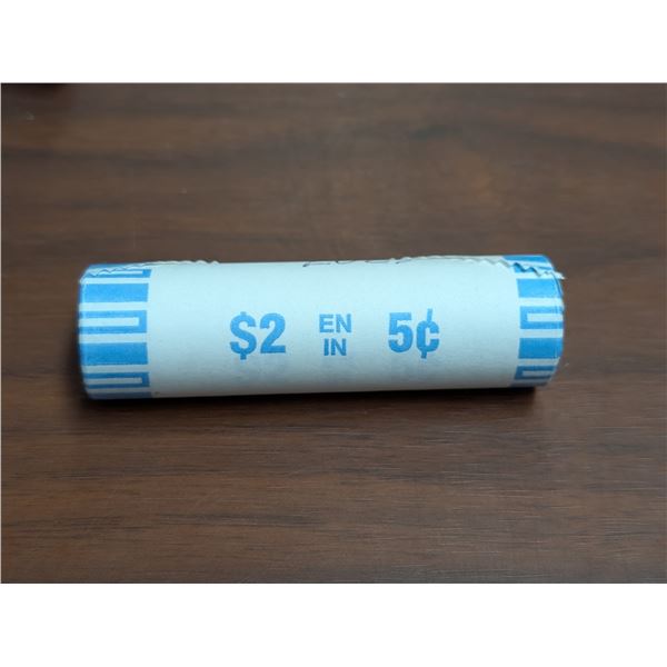 Roll of 5 Cent 2023 King Charles III, First Issue of The New King BU