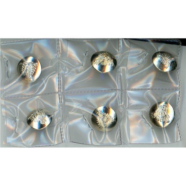 Lot of 6 RCMP Buttons