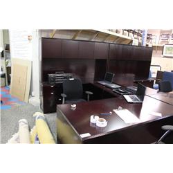 Mahogany U-shape Straight Front Executive
