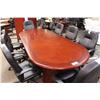 Image 1 : Mahogany 10' Inlayed Boardroom Table