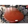 Image 1 : Mahogany 8' Inlayed Boardroom Table