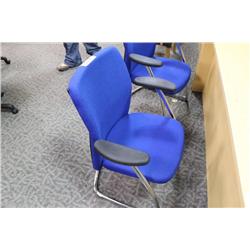 Blue Sled Base Client Chair