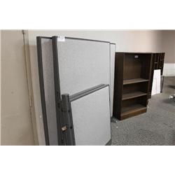 Set Of Grey Office Dividers