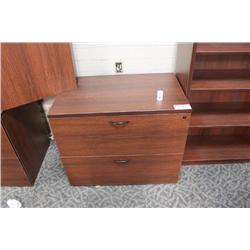 Mahogany 2 Drw. Lateral File Cabinet