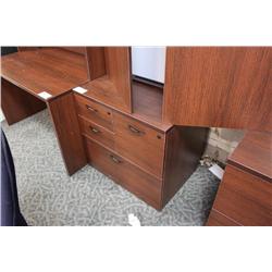 Mahogany Multi Drw. Combo File Cabinet