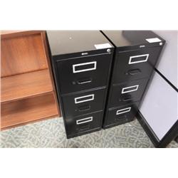 Black 3 Drw File Cabinet