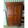 Image 1 : 78"x44"x21" Wood Wardrobe w/ Inside Mirror (Great Condition)
