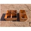 Image 1 : Giant Wood Tool Box for Supplies (23"x24"x12") and wood Divide Crate (23.5"x12"x13")