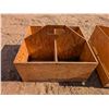 Image 2 : Giant Wood Tool Box for Supplies (23"x24"x12") and wood Divide Crate (23.5"x12"x13")