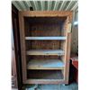 Image 1 : wood Rolling Shelf w/ Hooks and Temp Gauge (77"x48"x22")