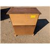 Image 5 : Vintage Wood Night Stand Table w/ 2 Drawers (good Condition) 26"x14"x18"
