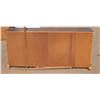 Image 8 : Long Wooden 9 Drawer Dresser w/ Attachable Mirror (Good Condition) (31"x30"x65") (mirror 47"x43")
