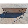 Image 2 : Wooden White Fold Out Table (96"x25"x29")