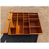 Image 1 : Wood Storage Shelf w/ Extra Wood Decor (good Condition) (50"x60"x12.5")