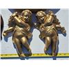 Image 2 : Chalkware figures, clock and mirror