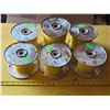 Image 1 : 6 yellow wire spools
