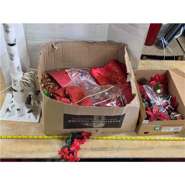 Lot of christmas decorations