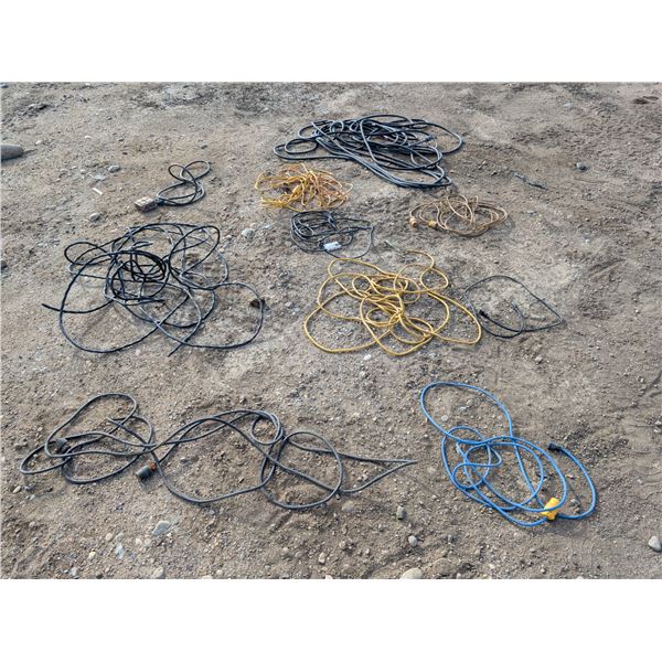 Lot of Misc. Extension Cords (Some Damaged, Not Tested)