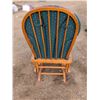 Image 3 : Good Condition Wooden Rocking Chair W/ Cushion
