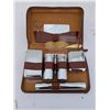 Image 1 : Excellent Condition Barber kit w/ Leather Carry Case