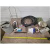 Image 1 : Lot of misc. tubing, cables and antique watering can