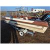 Image 1 : Brown glascon boat with 50Hp motor and trailer- Sask plated