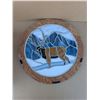 Image 3 : Round Elk Stained-glass Plaque