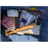 Image 2 : Rubbermaid Tote Full of misc. Tool Hardware