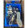 Image 2 : Pallet of items- air tank, vhs tapes, bottles, shoes, tools