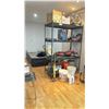 Image 1 : CONTENTS OF STORAGE ROOM INC 4' SHELF, AIR MATTRESS, FIREWOOD MAUL, GAS CANS, ELECTRIC CABLES,