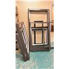 Image 1 : GROUP LOT OF 4 WHITE PVC FRAMES. 10 METAL FRAMES ASST SIZES UP TO 6'