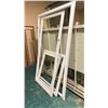 Image 2 : GROUP LOT OF 4 WHITE PVC FRAMES. 10 METAL FRAMES ASST SIZES UP TO 6'