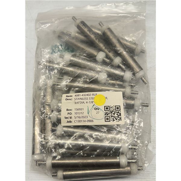 Lot of (27) Misc. Stainless-Steel Rolles