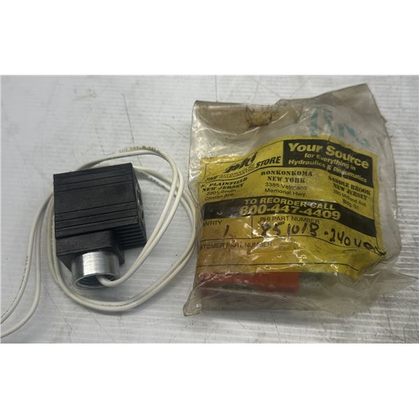 Lot of (2) Solenoid Valve Coils #851017 & #851018