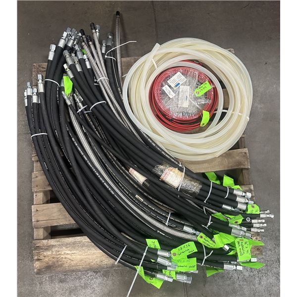 Lot of Misc. Parker Hydraulic Hoses & Tubing