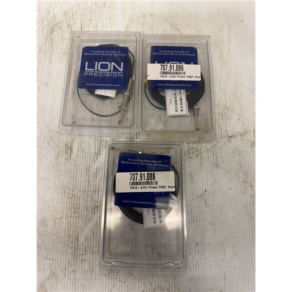 (3) Lion Precision #P015-8151 Probe T6BZ 6mm