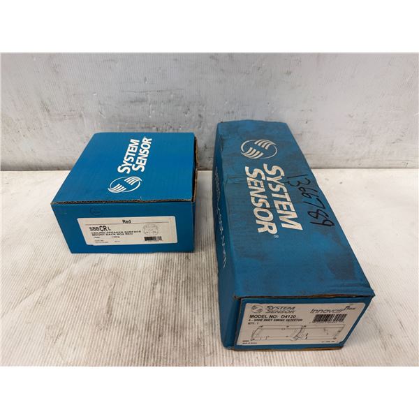 Lot of System Sensor Items #D4120 Smoke Detector & #SBBCRL Ceiling Speaker Box