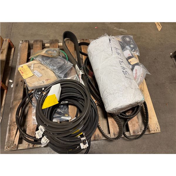 Lot of Belts, Hoses, Conveyor Belt
