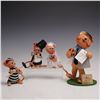 4pc Annalee Stuffed Figurines, Bride, Groom, Doctor, Prison Worker