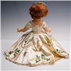 Image 2 : Vintage Hard Plastic Princess Doll in Embroidered Gown with Tiara
